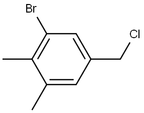1-Bromo-5-(chloromethyl)-2,3-dimethylbenzene 结构式