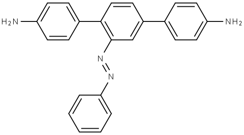 (E)-2'-(苯基偶氮基)-[1,1':4',1''-三联苯]-4,4''-二胺 结构式