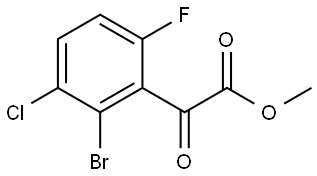 Methyl 2-bromo-3-chloro-6-fluoro-α-oxobenzeneacetate 结构式