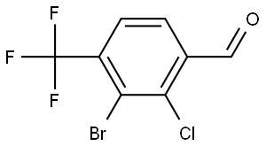 3-Bromo-2-chloro-4-(trifluoromethyl)benzaldehyde 结构式