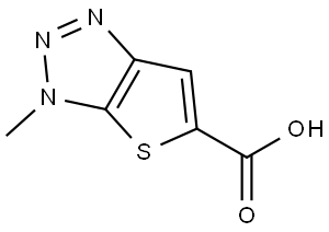 3-甲基-3H-噻吩并[2,3-D]-1,2,3-三唑-5-羧酸 结构式