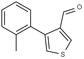 4-(o-tolyl)thiophene-3-carbaldehyde 结构式