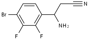 β-Amino-4-bromo-2,3-difluorobenzenepropanenitrile 结构式