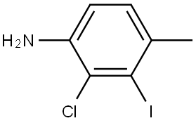 2-氯-3-碘-4-甲基苯胺 结构式