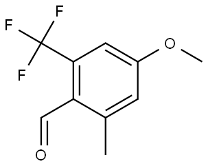 4-Methoxy-2-methyl-6-(trifluoromethyl)benzaldehyde 结构式
