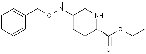 2-Piperidinecarboxylic acid, 5-[(phenylmethoxy)amino]-, ethyl ester, (2S)- 结构式