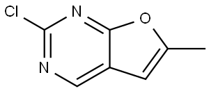 2-chloro-6-methylfuro[2,3-d]pyrimidine 结构式