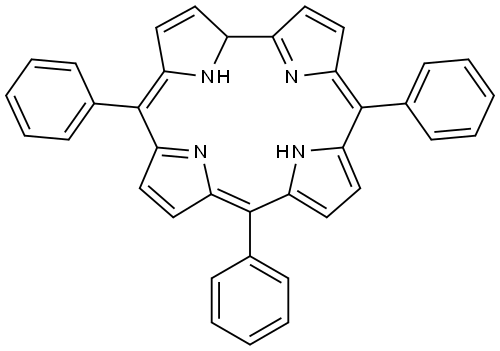 5,10,15-triphenylcorrole 结构式