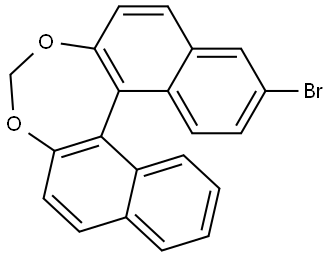 9-溴联萘[2,1-D:1',2'-F][1,3]二氧噻吩 结构式