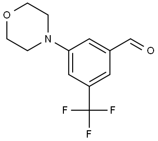 3-morpholino-5-(trifluoromethyl)benzaldehyde 结构式