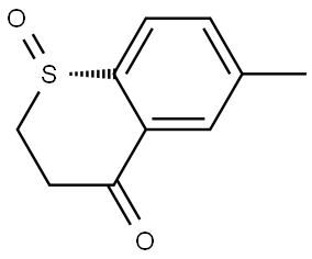 (S)-6-methylthiochroman-4-one 1-oxide 结构式