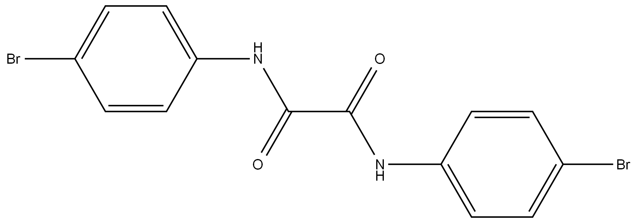 N1,N2-Bis(4-bromophenyl)ethanediamide 结构式