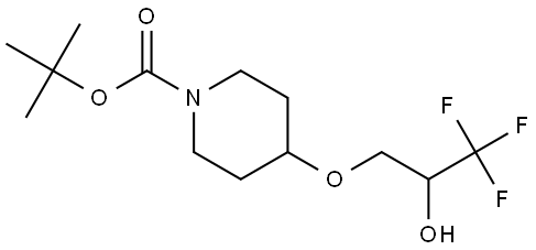 tert-butyl 4-(3,3,3-trifluoro-2-hydroxypropoxy)piperidine-1-carboxylate 结构式