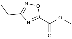 Methyl 3-ethyl-1,2,4-oxadiazole-5-carboxylate 结构式