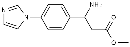 METHYL 3-AMINO-3-[4-(1H-IMIDAZOL-1-YL)PHENYL]PROPANOATE 结构式