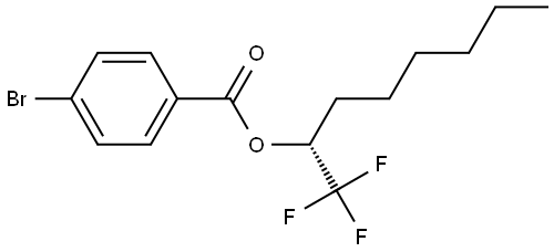 (S)-1,1,1-三氟辛基-2-基4-溴苯甲酸酯 结构式