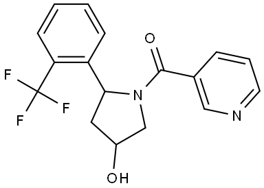 4-羟基-2-[2-(三氟甲基)苯基]-1-吡咯烷基]-3-吡啶甲酮 结构式