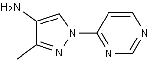 3-methyl-1-(pyrimidin-4-yl)-1H-pyrazol-4-amine 结构式