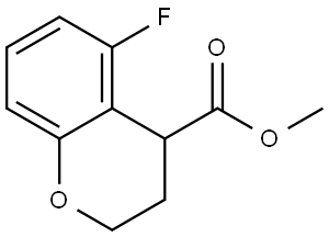 methyl 5-fluorochroman-4-carboxylate 结构式