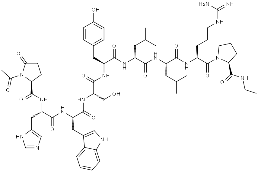 Pro(Ac)]1-Leuprolide 结构式