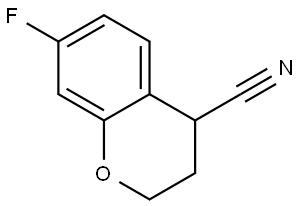 7-fluoro-2H-chromene-4-carbonitrile 结构式