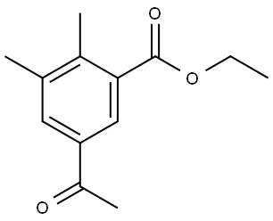 Ethyl 5-acetyl-2,3-dimethylbenzoate 结构式