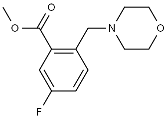 Methyl 5-fluoro-2-(4-morpholinylmethyl)benzoate 结构式