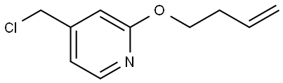 2-(丁-3-烯-1-氧基)-4-(氯甲基)吡啶 结构式