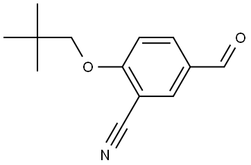 2-(2,2-Dimethylpropoxy)-5-formylbenzonitrile 结构式
