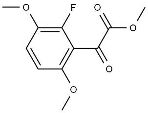Methyl 2-fluoro-3,6-dimethoxy-α-oxobenzeneacetate 结构式
