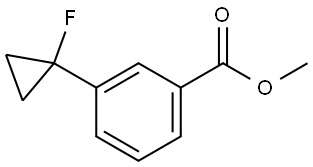 Methyl 3-(1-fluorocyclopropyl)benzoate 结构式