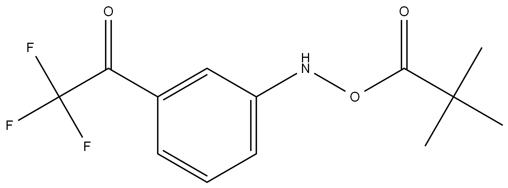 2,2-DIMETHYL-1-(((3-(2,2,2-TRIFLUOROACETYL)PHENYL)AMINO)O 结构式