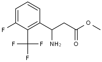 METHYL 3-AMINO-3-[3-FLUORO-2-(TRIFLUOROMETHYL)PHENYL]PROPANOATE 结构式