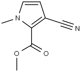 methyl 3-cyano-1-methyl-1H-pyrrole-2-carboxylate 结构式