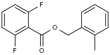 2-甲基苄基 2,6-二氟苯甲酸酯 结构式