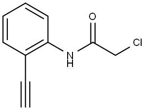 2-Chloro-N-(2-ethynylphenyl)acetamide 结构式