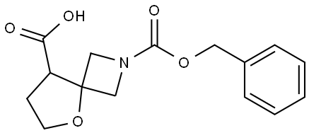 2-CBZ-5-氧杂-2-氮杂螺[3.4]辛烷-8-甲酸 结构式