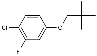 1-Chloro-4-(2,2-dimethylpropoxy)-2-fluorobenzene 结构式