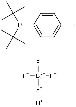 (4-甲基苯基)二叔丁基膦四氟硼酸盐 结构式