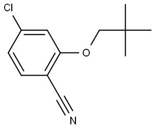 4-Chloro-2-(2,2-dimethylpropoxy)benzonitrile 结构式