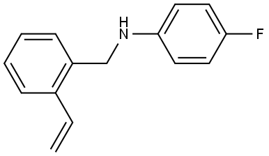 4-Fluoro-N-(2-vinylbenzyl)aniline 结构式