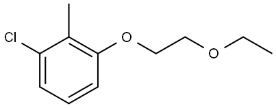 1-chloro-3-(2-ethoxyethoxy)-2-methylbenzene 结构式