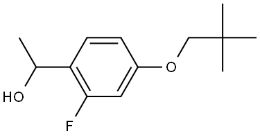 4-(2,2-Dimethylpropoxy)-2-fluoro-α-methylbenzenemethanol 结构式