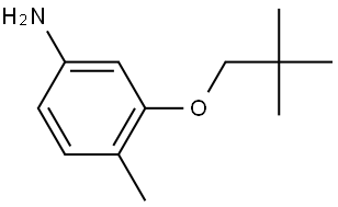 3-(2,2-Dimethylpropoxy)-4-methylbenzenamine 结构式