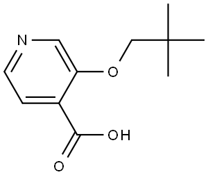 3-(2,2-Dimethylpropoxy)-4-pyridinecarboxylic acid 结构式