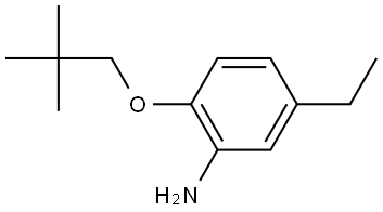 2-(2,2-Dimethylpropoxy)-5-ethylbenzenamine 结构式