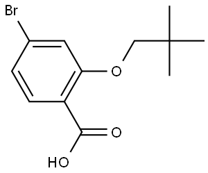 4-Bromo-2-(2,2-dimethylpropoxy)benzoic acid 结构式