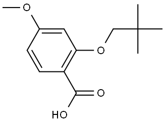 2-(2,2-Dimethylpropoxy)-4-methoxybenzoic acid 结构式
