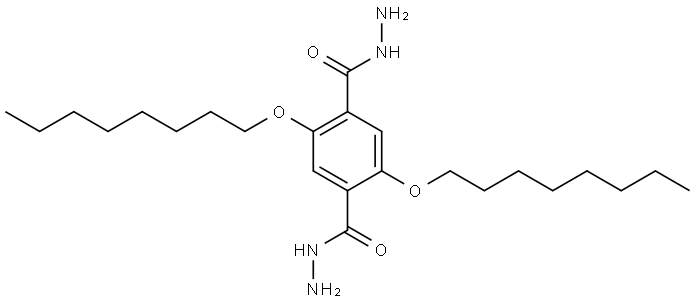 2,5-双(辛氧基)对苯二甲酰肼 结构式