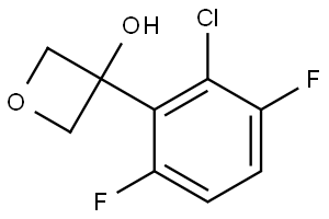 3-(2-chloro-3,6-difluorophenyl)oxetan-3-ol 结构式